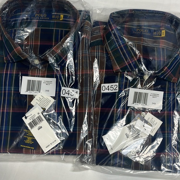 Polo Ralph Lauren 60/1 Yd Twill-clbrnppcs-l Men's Classic Fit Plaid 100% Cotton - Picture 15 of 16